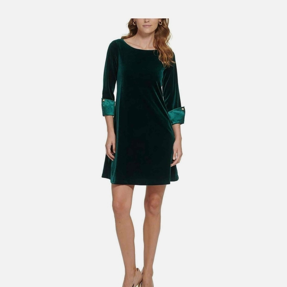 Jessica Howard Velvet Mini Dress